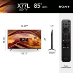 Sony 85” Class X77L 4K Ultra HD LED Smart Google TV KD85X77L - 2023 Model