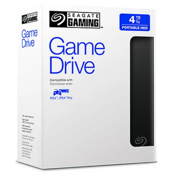 Seagate Game Drive for PlayStation 4TB External Hard Drive Portable-USB 3.0 (Black)