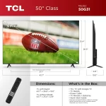 TCL 50" Class 4K UHD HDR LED Smart TV with Google TV - 50G31