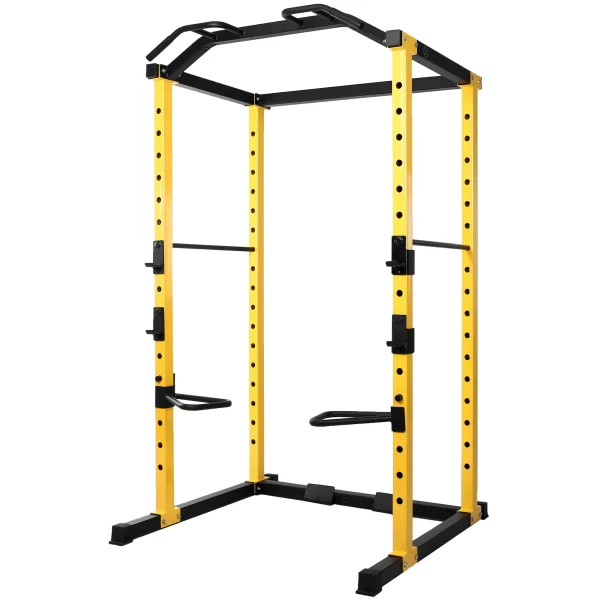 BalanceFrom PC-1 Series 1000lb Capacity Multi-Function Adjustable Power Cage Power Rack with Optional Lat Pull-down and Cable Crossover, Power Cage Only